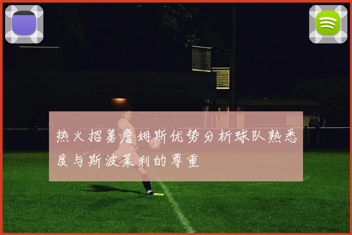 热火招募詹姆斯优势分析球队熟悉度与斯波莱利的尊重
